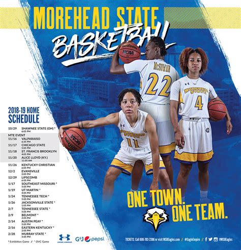 2018-19 Morehead State Basketball Schedules on Behance