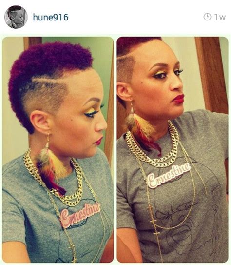 Shaved sides | Short natural hair styles, Natural hair styles, Rich ...