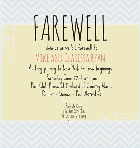 757 Free Farewell Invitation Template Word – Invitations Regarding Farewell Card Template Word ...