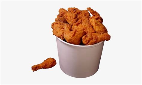 Fried Chicken - Bucket Of Chicken Png - 466x419 PNG Download - PNGkit
