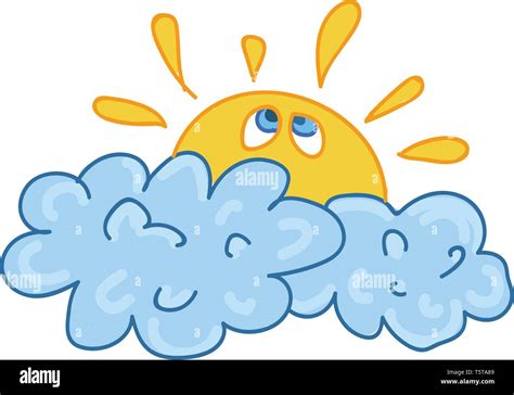 Smiley sun vector cartoon drawing hi-res stock photography and images ...