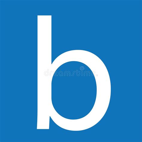 B Letter on Blue Background Stock Illustration - Illustration of brand ...