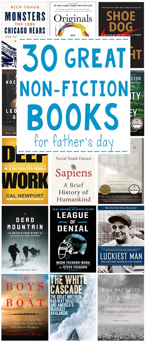 30 Great Non Fiction Books For Father's Day - Some the Wiser