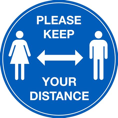 Please keep your distance – COVID-19 floor vinyl - Stocksigns