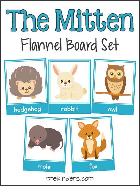 The Mitten: Story Sequencing & Flannel Board Cards - PreKinders