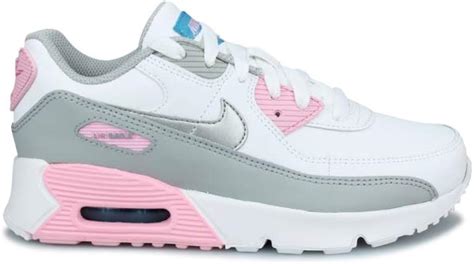 Amazon.com | Nike Air Max 90 Kids Grade School GS Pink/Grey/White ...