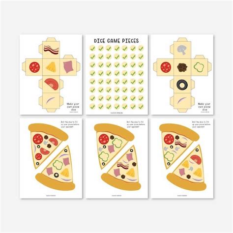 Pizza Party Pizza Toppings Game Template Pizza Toppings - Etsy