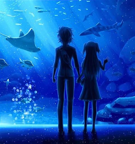 Aquarium date [Riddle Story of Devil] : r/wholesomeyuri