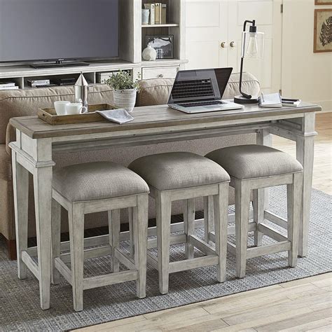 Liberty Furniture Heartland Transitional 4-Piece Console Bar Table Set | Lindy's Furniture ...