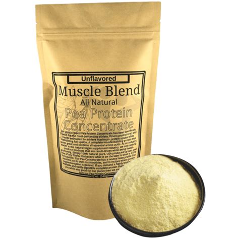 Pea Protein Concentrate 12 oz Unflavored – Muscle Blend