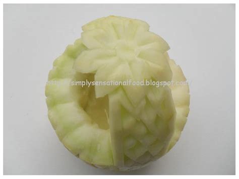 Fruit and Vegetable Carving ~ Melon Basket | simply.food