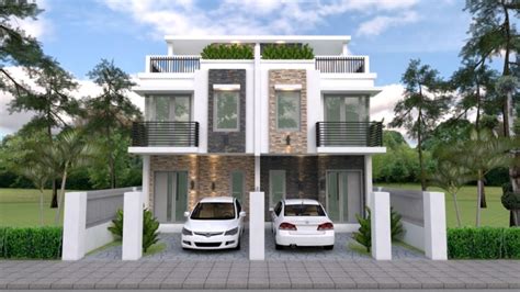 Duplex House Plans With Garage | Dandk Organizer