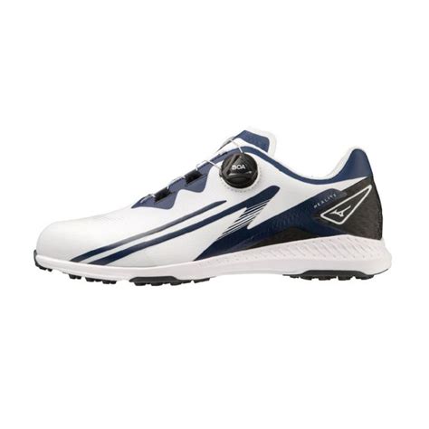 MIZUNO Men’s Nexlite WG Boa WD Spikeless Golf Shoes - White/Navy | Golf ...