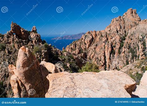 Calanques de Piana stock image. Image of beautiful, coastline - 27474995