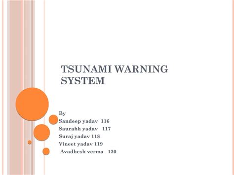 Tsunami warning system by vineety42 - Issuu