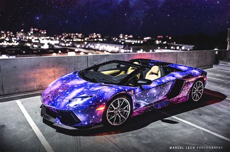 Canada's First Lamborghini Aventador Roadster Shows Off New Galaxy-Themed Wrap - GTspirit