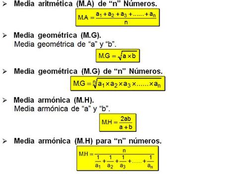 MATEMÁTICA FÁCIL: Promedios: Media Aritmética, Geométrica, Armónica