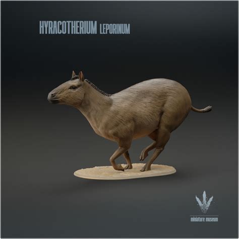 3D Printable Hyracotherium leporinum : Running by Miniature Museum