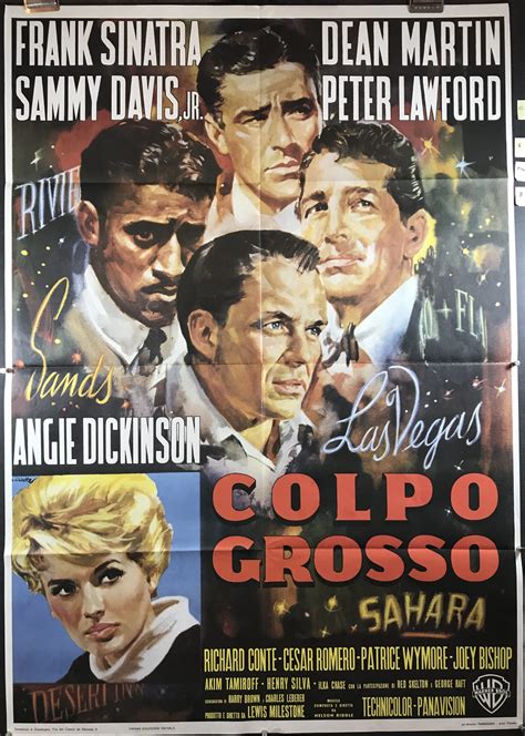 OCEANS 11, Original Rat Pack Italian Movie Poster - Original Vintage Movie Posters