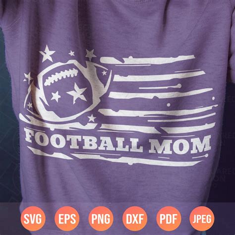 Football Mom Svg Distressed Football Svg Football Flag Svg - Etsy