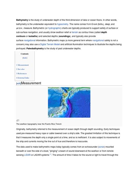 Bathymetry | PDF | Visualization (Graphics) | Geography