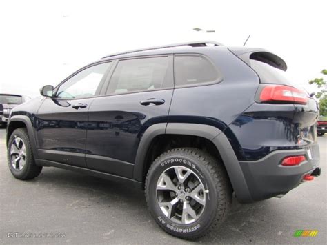 True Blue Pearl 2015 Jeep Cherokee Trailhawk 4x4 Exterior Photo #97102384 | GTCarLot.com