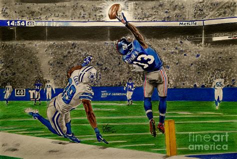 The Catch - Odell Beckham Jr. Drawing by Chris Volpe - Fine Art America