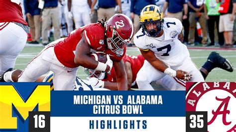 2019 Citrus Bowl Highlights: No. 14 Michigan vs. No. 13 Alabama | CBS Sports HQ - YouTube