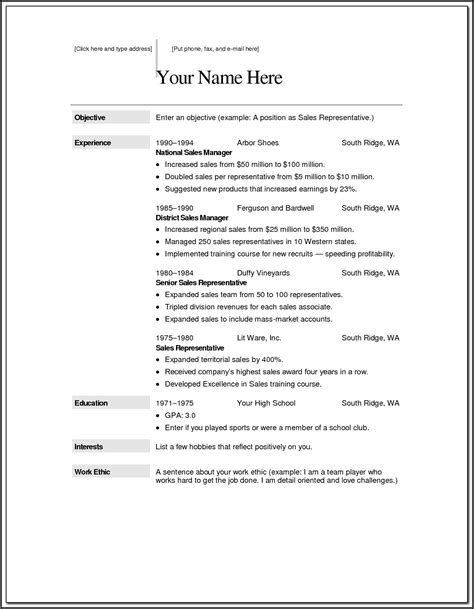 100 Free Printable Resume Templates - Printable Templates