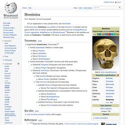 Hominina | Pearltrees