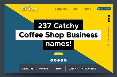 101 Coffee Shop names and New Cafe Business Name Ideas. - Tiplance