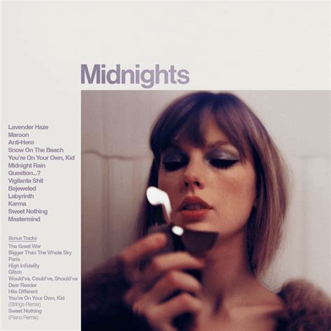 Updated the Midnights album cover WITH all the tracks this time :D : r ...