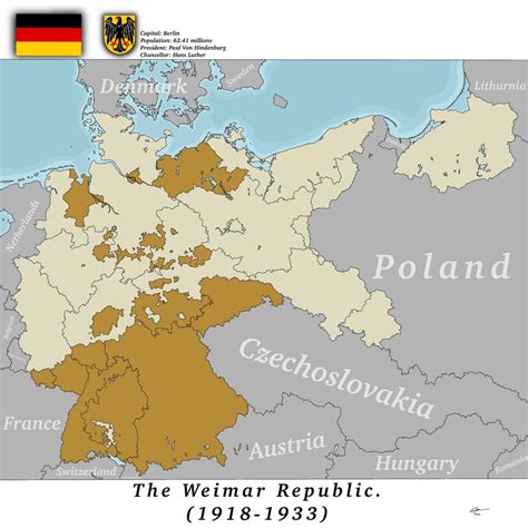 Weimar Republic. : MapPorn