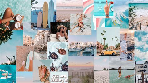 Beach Aesthetic Collage Wallpapers - Wallpaper Cave