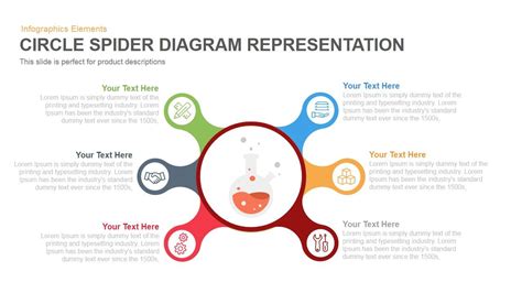 Circle Spider Diagram Representation Powerpoint Keynote template | Spider diagram, Powerpoint ...