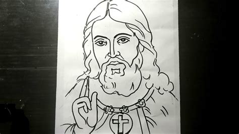 Details more than 80 jesus sketch easy - seven.edu.vn