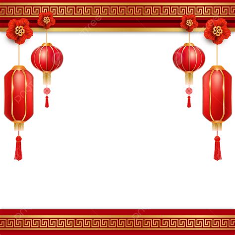 Chinese Border For Lunar New Year Decoration, Chinese Border, Lunar New ...