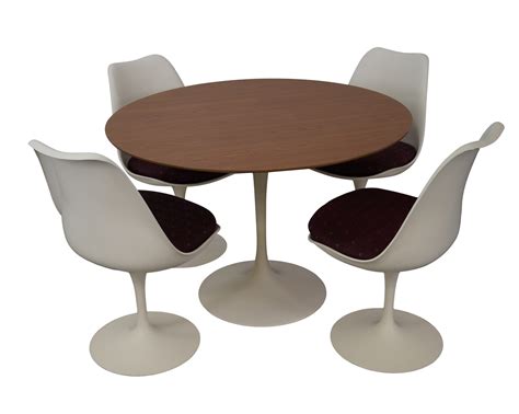 Knoll Eero Saarinen Round Tulip Dining Set | Chairish