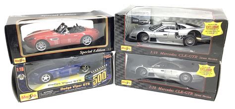 Lot - (4) 1:18 Scale Maisto Diecast Cars, BMW Z8