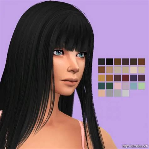 Sims 4 Hairs ~ Simista: Hair retextured