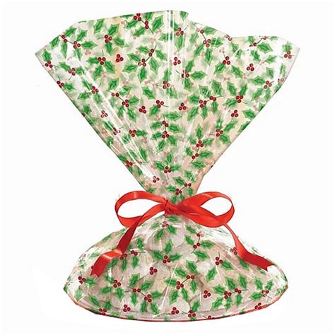 Holly Christmas Cookie/Treat Tray Bags - 16in. x 18in. - 6 Pack (Bags only) (374511) - Walmart ...