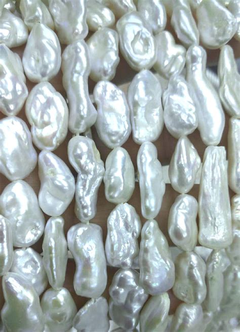 9-11mm Freshwater Pearl, LONG Biwa Pearl High Luster, Genuine Fresh ...