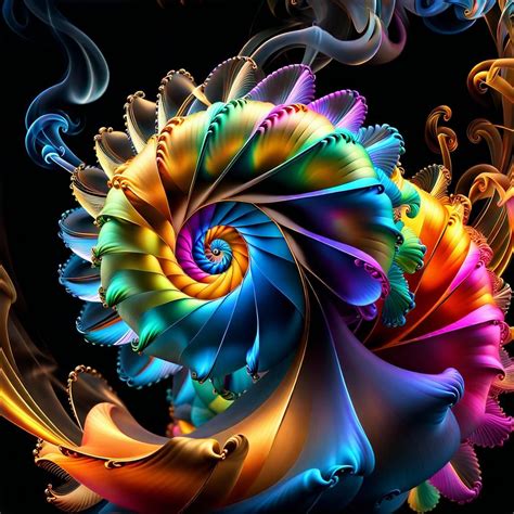 Spiral Fractal - AI Generated Artwork - NightCafe Creator