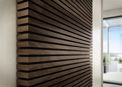 Creative Designs LLC huelsta Voglauer furniture | Wood slat wall, Wood feature wall, Wooden wall ...
