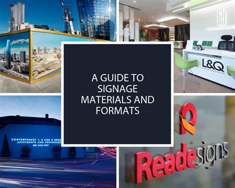 A guide to signage materials and formats - Reade Signs