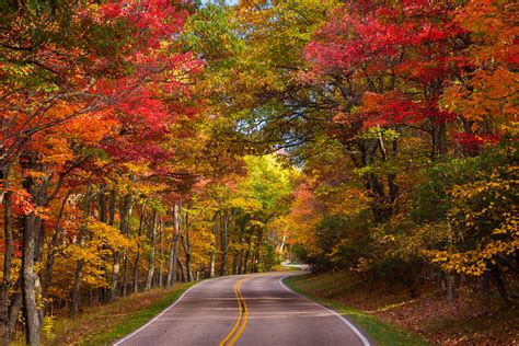 Shenandoah Natl Park Fall Color Winding Road Fine Art Print | Photos by Joseph C. Filer