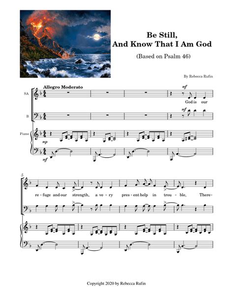 Be Still, and Know That I Am God sheet music for Piano, Voice download free in PDF or MIDI