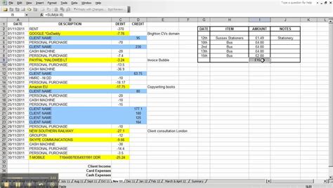 Business Spreadsheet Example within Business Accounting Spreadsheet Small Accounts Template Free ...