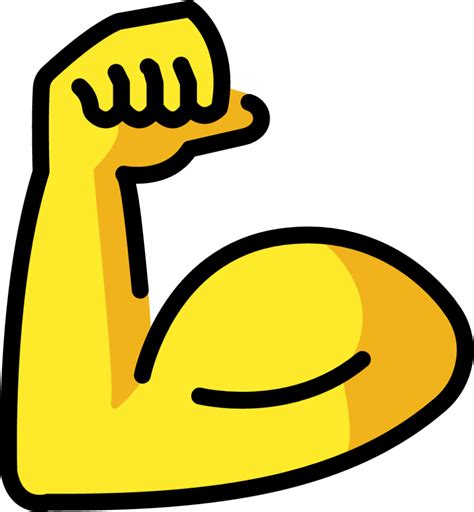 "flexed biceps" Emoji - Download for free – Iconduck