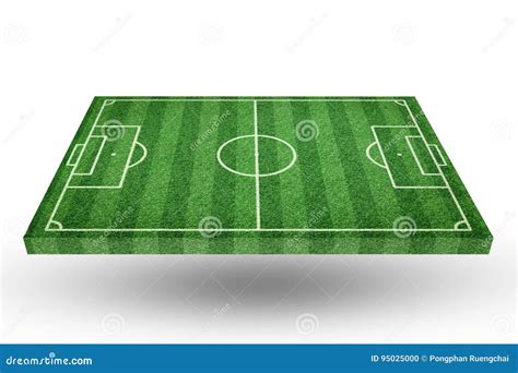 Perspective View of Soccer Field Stock Photo - Image of grow, green: 95025000